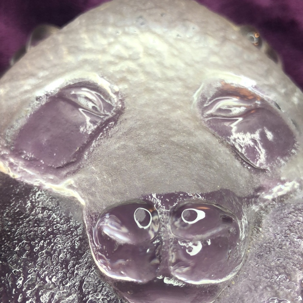 Mats Jonasson Royal Krona Sweden Lead Crystal Panda Bear Sculpture Paperweight - Picture 6 of 8
